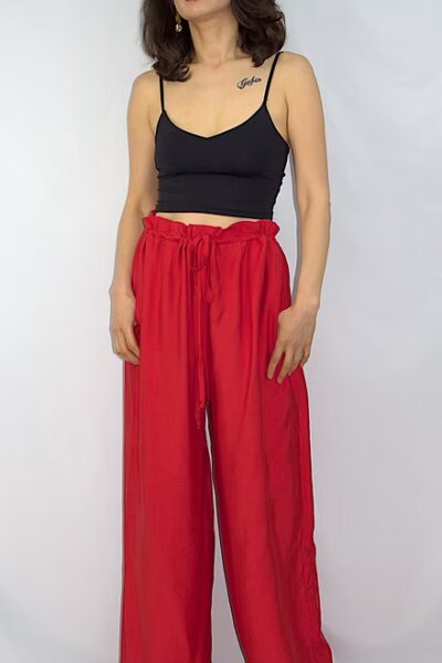 Pantalon Kimono Rouge piment