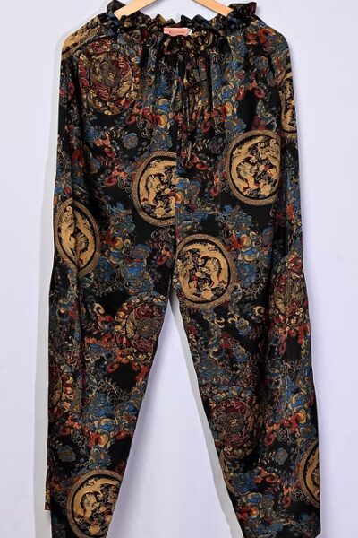 Pantalon Kimono dragon et phoenix vietnamiens