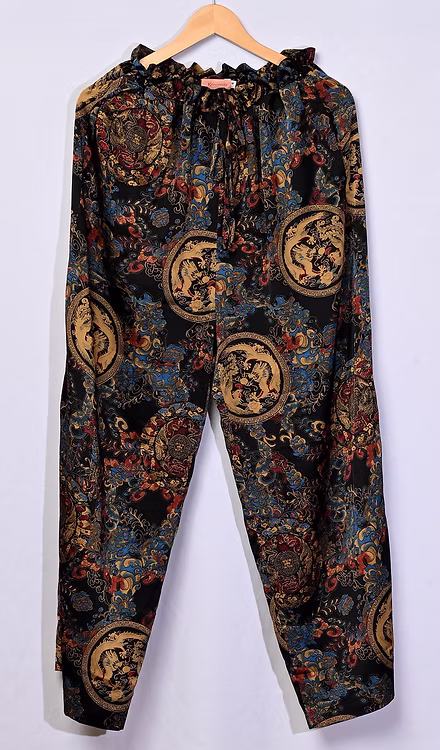 Pantalon Kimono dragon et phoenix vietnamiens